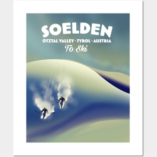 Soelden,Austria, ski poster. Posters and Art